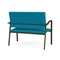 Lesro Newport 2 Seat Tandem Seating Metal Frame No Center Arms, Bronze, OH Waterfall Upholstery NP1501 - alternate 2